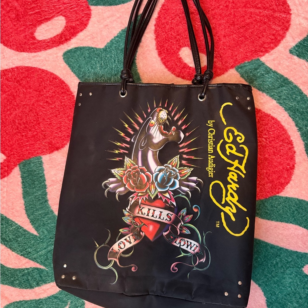 4 for $45 🌸 Ed Hardy GWP Tote Bag Y2K